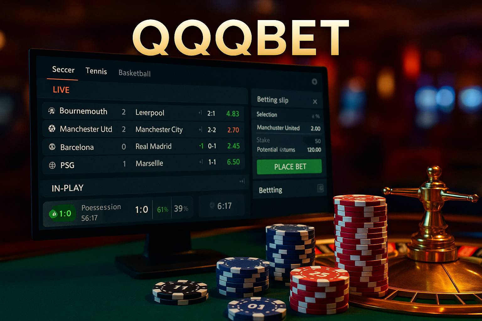 Apostas esportivas no cassino online QQQBET
